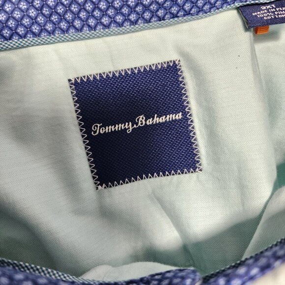 Tommy Bahama Pima Cotton Long Sleeve Shirt 3XT Blue Preppy Embroidered Logo - Picture 5 of 7